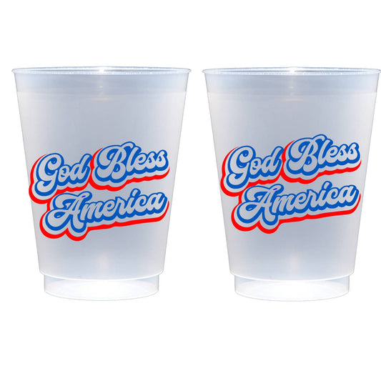 God Bless America Frost Cups, 10ct