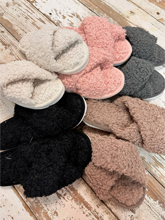 Sherpa Slippers Cream