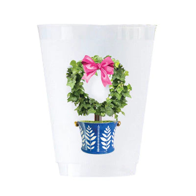 Circle Topiary Shatterproof Cups, Set of 8