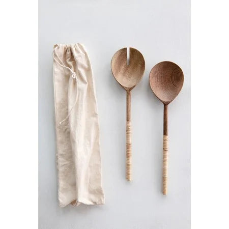 Wooden Salad Servers