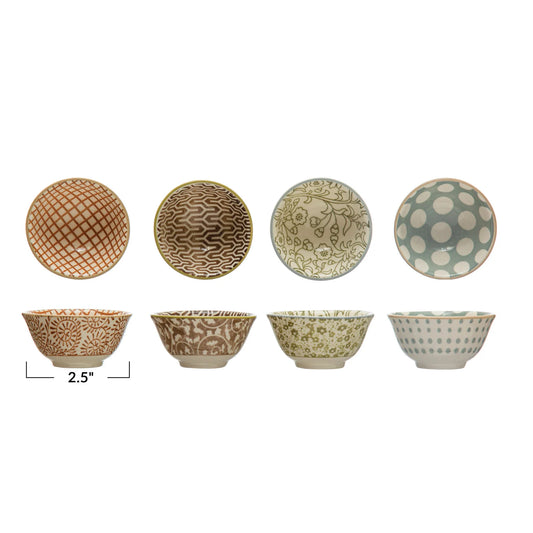Stoneware Pinch Bowls