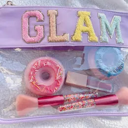 Glam Clear Luxury Nylon Pouch