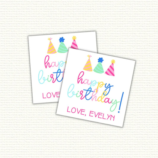 Birthday Hat Gift Tags