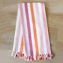 Stripe Fringe Hand Towel