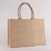 Jute Pocket Tote with Monogram