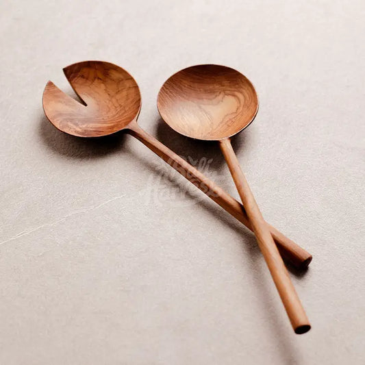 Bali Harvest Teak Wooden Salad Servers