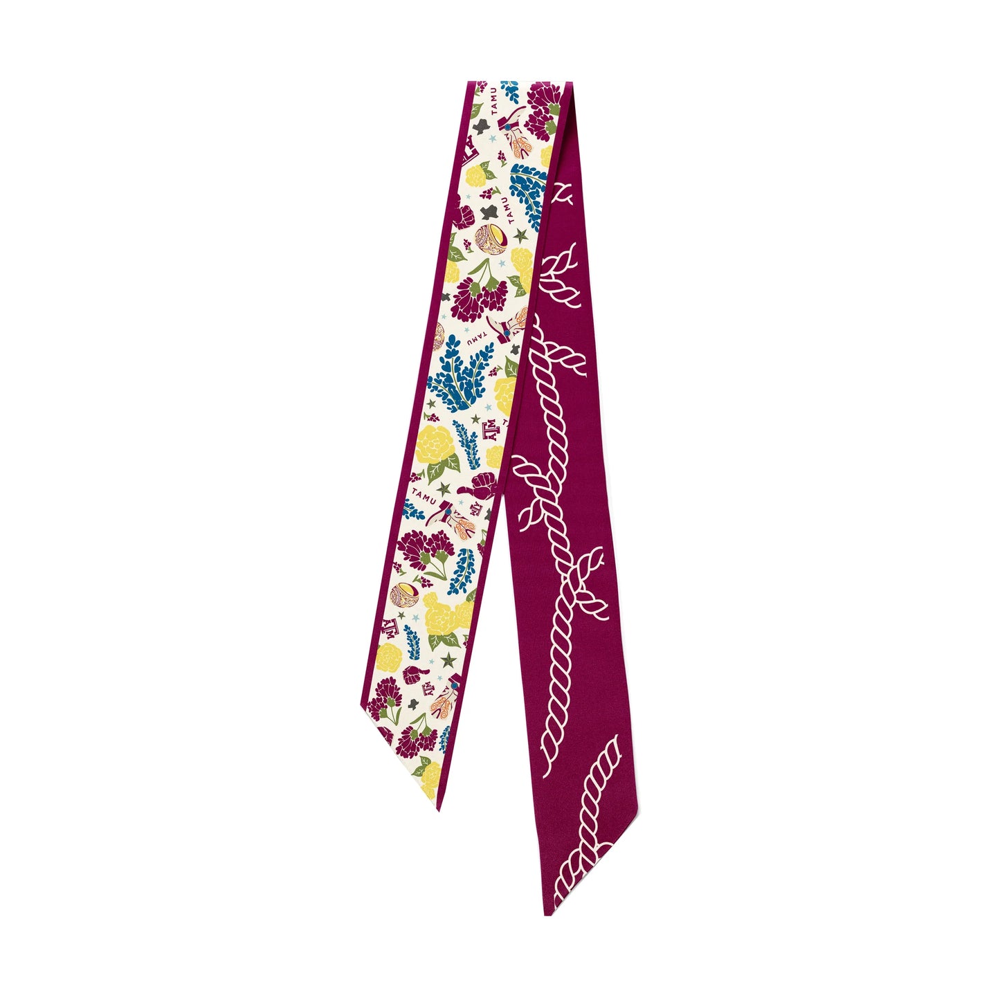Saturday Silks TX A&M Aggies Twilly