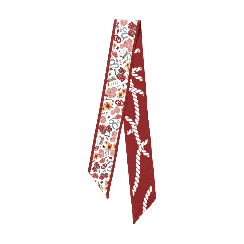 Saturday Silks TX Tech Red Raiders Twilly