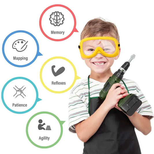 Kids Tool Set with Toy Power Drill