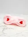 Embroidered Heart Spa Headband