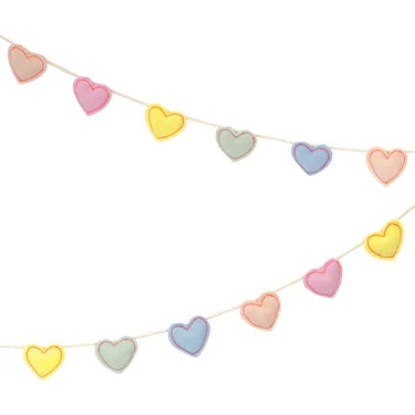 Felt Heart Garland