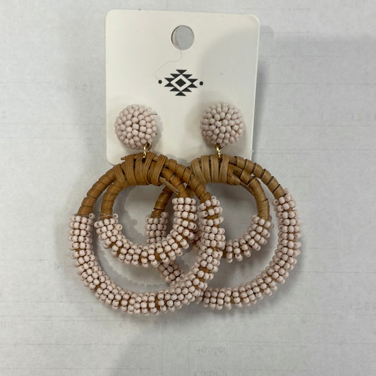 Beaded Dual Hoop Earrings