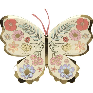 Floral Butterfly Plates