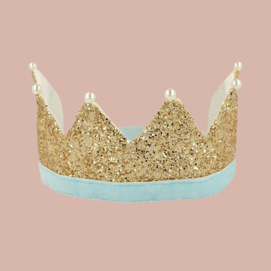 Gold & Pearl Party Crown