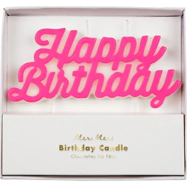 Pink HBD Candle